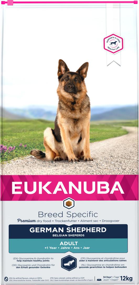 Verzadigen Airco Opsplitsen Eukanuba hondenvoer German Shepherd Adult 12 kg | Hano voor uw dier