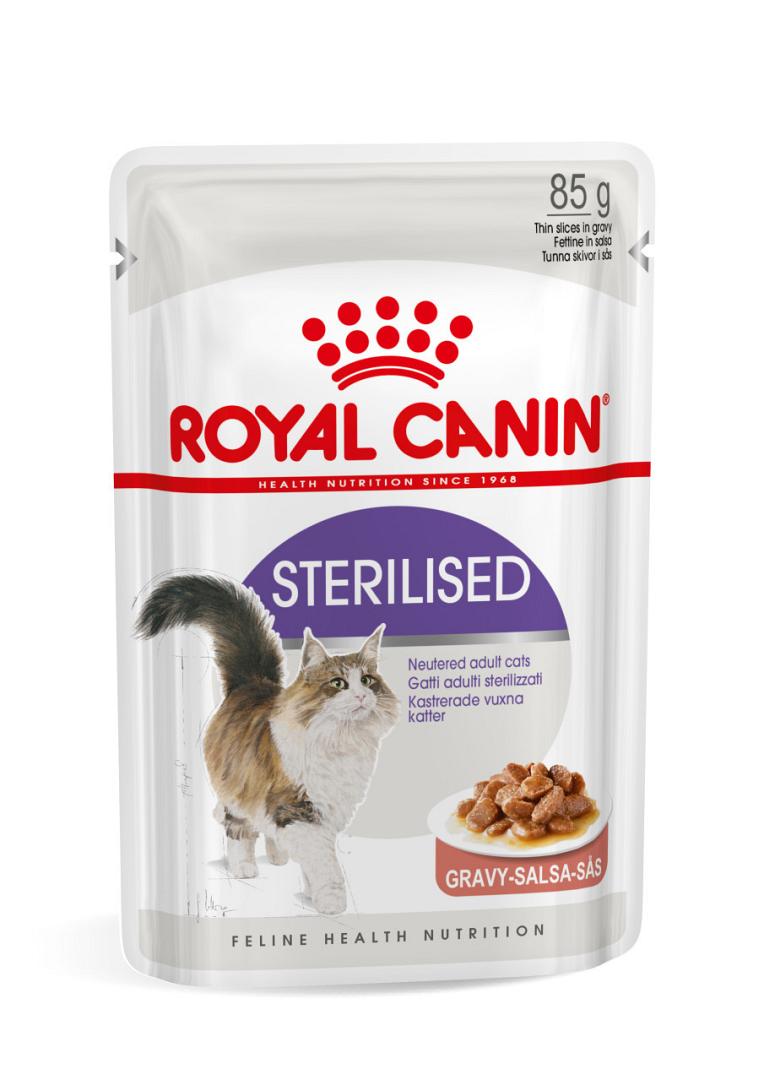 Beneden afronden Weggegooid beet Royal Canin kattenvoer Sterilised in Gravy 12 x 85 gr | Hano voor uw dier
