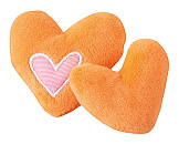 Rogz Catnip Hearts orange 2 st