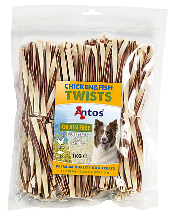 Antos Chicken & Fish Twists 1 kg