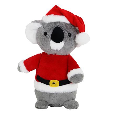 Hondenspeelgoed Koala met Kerstpak <br>32 cm