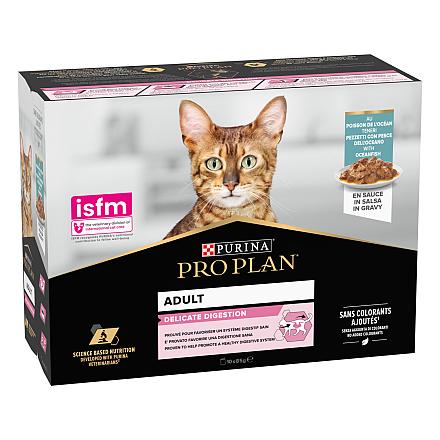 Pro Plan kattenvoer Delicate Nutrisavour Vis 10 x 85 gr