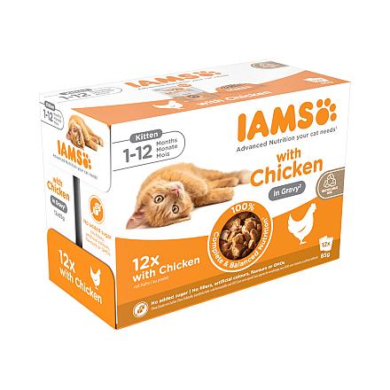 IAMS Delights Kitten in Gravy 12 x 85 gr