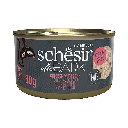 Schesir Kattenvoer After Dark Kip & Rund Pate 80 gr