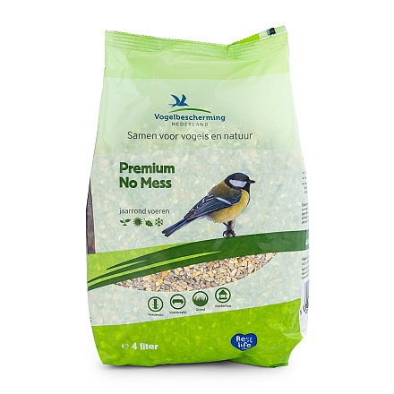 Vogelbescherming Nederland Premium No Mess strooivoer 4 ltr