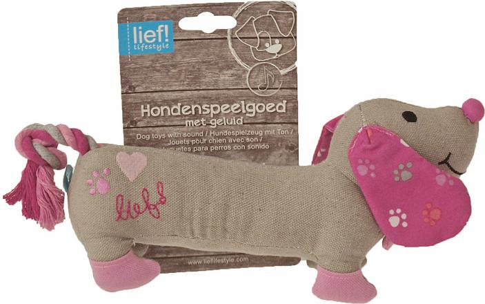 lief! lifestyle Girls canvas teckel 25 cm